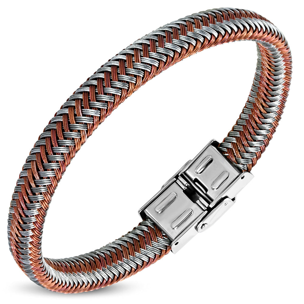 Stainless Steel Multi Color Floss Braided Wrap Bracelet