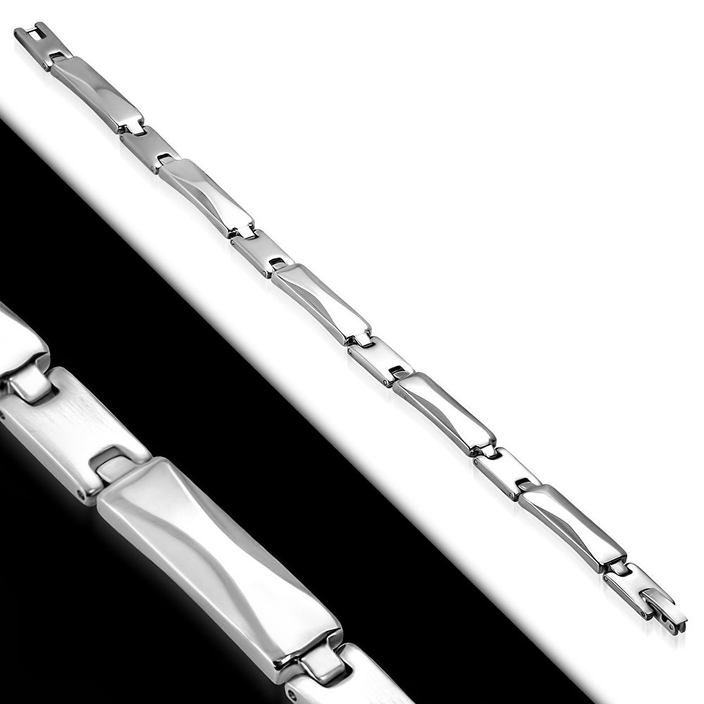 L-21cm W-7mm | Stainless Steel Panther Link Bracelet