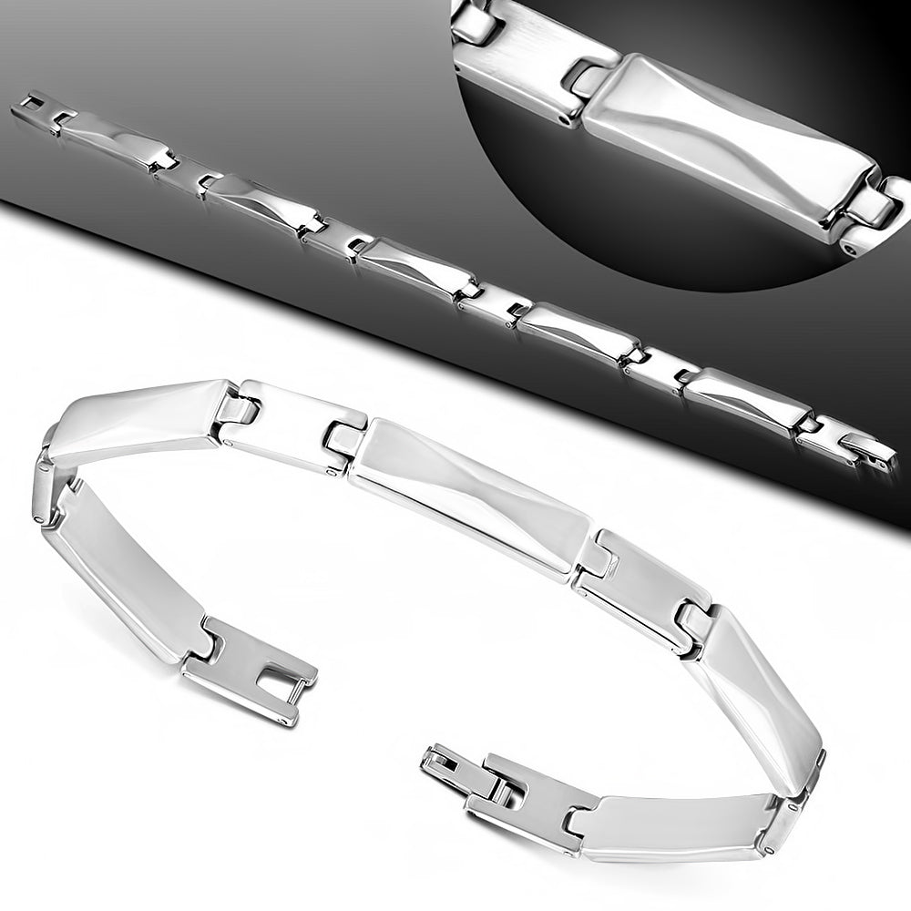 L-21cm W-7mm | Stainless Steel Panther Link Bracelet