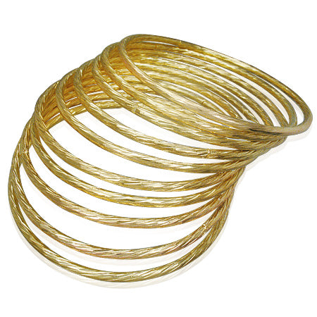 DIA68mm | Fashion Alloy Full Tilt 10 Pieces Bangle Set