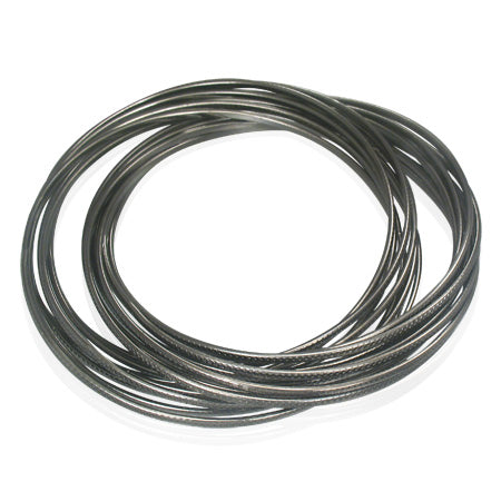 DIA-70mm | Fashion Alloy Interlocking Multi Wire Criss-Cross Bangle Set