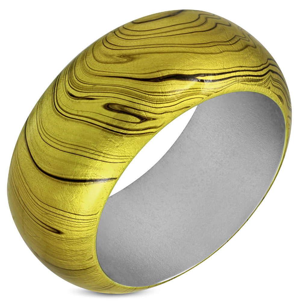 DIA-66mm | Fashion Zebra Print Half Round Wood Bangle