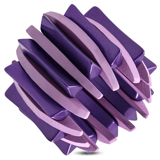 Fashion Amethyst Stretch Wood & Acrylic Bangle