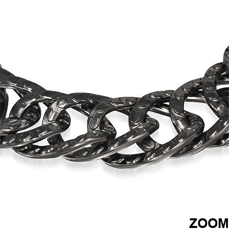 Fashion Alloy Circle Fancy Link Toggle Bracelet